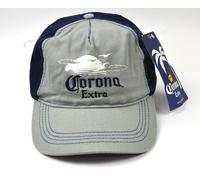Corona Extra Birra USA Cappellino Baseball Cap Grigio-Blu