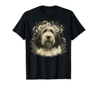 Corona Floreale per Cane Pastore Inglese Bobtail Dog Maglietta