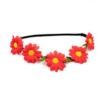 Corona floreale unica accessori per capelli elastico fiore fascia copricapo per festival e matrimoni festa di Halloween