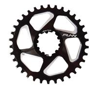 Corona 34 Denti Alluminio 7075 CNC Nero per SRAM Direct Mount 9-12V, Offset 3mm, Design Narrow Wide Funn