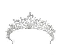 Corona gioiello bellissimo tiara matrimoni a corona per matrimoni Accessori per capelli tiara adatti alla festa in costume di compleanno del ballo di fine anno (Guld A)