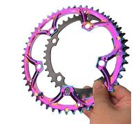 Corona in acciaio elettrolitico 39T/50T per bicicletta da strada 130BCD guarnitura (50T)