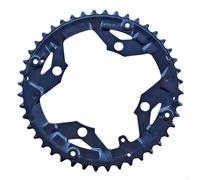 Corona in acciaio inox 44T per biciclette a 7 8 9 velocità BCD104 4 Bolt Mount MTB Road Upgrade denti di precisione nero diametro 181 mm spostamento migliorato adatto a 44 32 22T costruzione