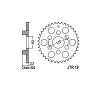 CORONA IN ACCIAIO P 520 Z 38 APRILIA AF1 FUTURA 125 1990 1991
