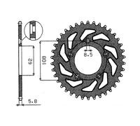 CORONA IN ACCIAIO P 520 Z 40 APRILIA RS RS EXTREMA RS PISTA 125 1992 2005