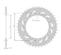 CORONA IN ACCIAIO P 520 Z 42 APRILIA PEGASO 600 1990 1991