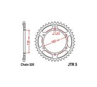 CORONA IN ACCIAIO P 520 Z 43 BETAMOTOR JONATHAN 350 2003 2007