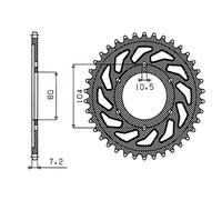 CORONA IN ACCIAIO P 525 Z 40 KAWASAKI ZX10R NINJA 1000 2007