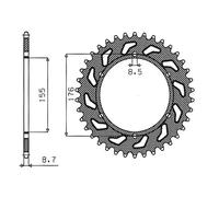 CORONA IN ACCIAIO P 530 Z 43 TRIUMPH DAYTONA IE 955 1999 2000