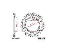 CORONA IN ACCIAIO P 530 Z 45 YAMAHA YZF R1 (RN191 192)(4C8) 1000 2007 2008