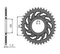 CORONA IN ACCIAIO P428 - Z42 (DIS.16201)