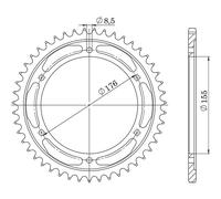 CORONA IN ACCIAIO P530 - Z43 (DIS.86601) TRIUMPH 885 Speed Triple EFI 97/99