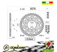 CORONA IN ACCIAIO SILENT OGNIBENE 45 DENTI SUZUKI GSF 650 BANDIT A 2005 2006