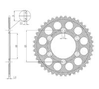 CORONA IN ALLUMINIO P 520 Z 42 DUCATI ST2 944 1997 2003