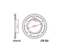 CORONA IN ALLUMINIO P 530 Z 43 HONDA CB DC X4 (SC38) 1300 1997 2000