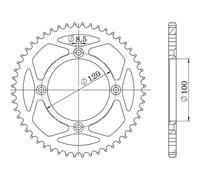 CORONA IN ALLUMINIO P428 - Z47 (DIS.15104)