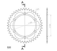 CORONA IN ALLUMINIO P520 - Z39 (DIS.17204)