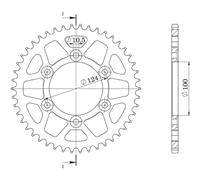 SGR CORONA S+2 AL P520-D40 PER DUCATI MONSTER IE 900 00-02
