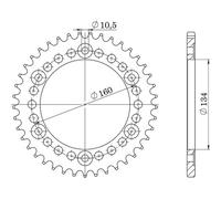 CORONA IN ALLUMINIO P520 - Z45 (DIS.11618)