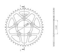 CORONA IN ALLUMINIO P520 - Z46 (DIS.15405)