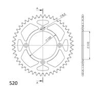 CORONA IN ALLUMINIO P520 - Z48 (DIS.00134)