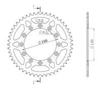 CORONA IN ALLUMINIO P520 - Z48 (DIS.11304)