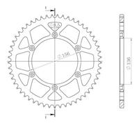 CORONA IN ALLUMINIO P520 Z50 FANTIC MOTOR CABALLERO REGOLARITÀ 250 2012