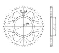 CORONA IN ALLUMINIO P520 - Z51 (DIS.13812)