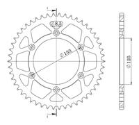 CORONA IN ALLUMINIO P520 - Z52 (DIS.11212)