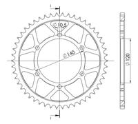 CORONA IN ALLUMINIO P525 - Z40 (DIS.17605)
