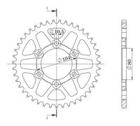 CORONA IN ALLUMINIO P525 - Z44 (DIS.17610)