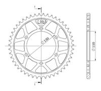 CORONA IN ALLUMINIO P530 - Z45 (DIS.13813)