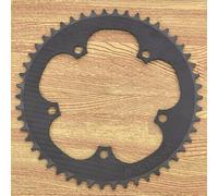 Corona in fibra di carbonio 130BCD per prestazioni migliorate singola per bici da strada 48T/50T/52T con 5 bulloni (52T)