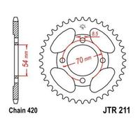 Corona JT 211 In Acciaio Con 39 Denti Per Moto Ricambi Accessori Parti