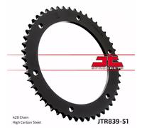 Jt Sprockets 428 Jtr839.51 Steel Rear Sprocket Argento 51t