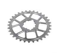 Corona larga 3 mm in lega di alluminio 7075 per una maggiore durata e affidabilità (argento 34 denti, argento)