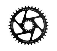 CORONA LEONARDI RACING GECKO 36 DENTI NERO ALLUMINIO 7075 1X 11/12V MTB OFFSET