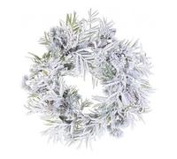Corona Natale Pigne (50cm) PASUBIO Verde innevato 0975246