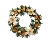 Corona Natalizia Artificiale Ø41 cm con Bacche e Palline Oro