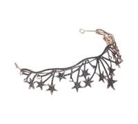 Corona Nuziale a Stella in Lega Nera per Donna | Decorazione Capo da Sposa, Adatta a Nozze e Bar, Comoda da Indossare, Stile Elegante