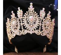Corona nuziale vintage strass tiara matrimonio copricapo festa di nozze accessori per capelli 1