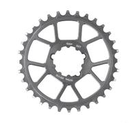 Corona offset da 3 mm a montaggio diretto, realizzata in lega di alluminio 7075 per una lunga durata (argento 32 denti, argento)