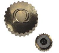 Corona originale OMEGA, gialla 6,5 mm x 3,6 mm per tubo da 2,4 mm NOS