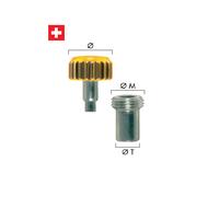 Corona Orologio / Corone Orologi a Vite Acciaio / Nera / Gialla