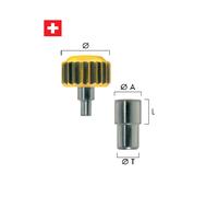 Corona Orologio / Corone Orologi a Vite Acciaio / Nera / Gialla