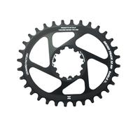 CORONA OVALE GECKO TRACK LEONARDI RACING SRAM 28 DENTI OFFSET 3 NERO COMPATIBILE