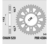 CORONA PBR 4384 49 C45 COMPATIBILE CON HONDA X-ADV CBR INTEGRA YAMAHA R1 MT-09