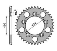 Corona Pbr Acciaio C45 Standard 4443-525 Per Moto Ricambi Accessori Parti
