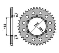 Corona Pbr Acciaio C45 Standard 856-520 Per Moto Ricambi Accessori Parti
