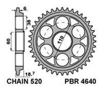 Corona PBR Alluminio Ultra-Leggero Bocchettone 4640-520 per